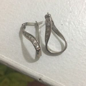 Infinity CZ earrings